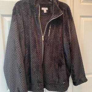 Calvin Klein Black 2x Plush Jacket